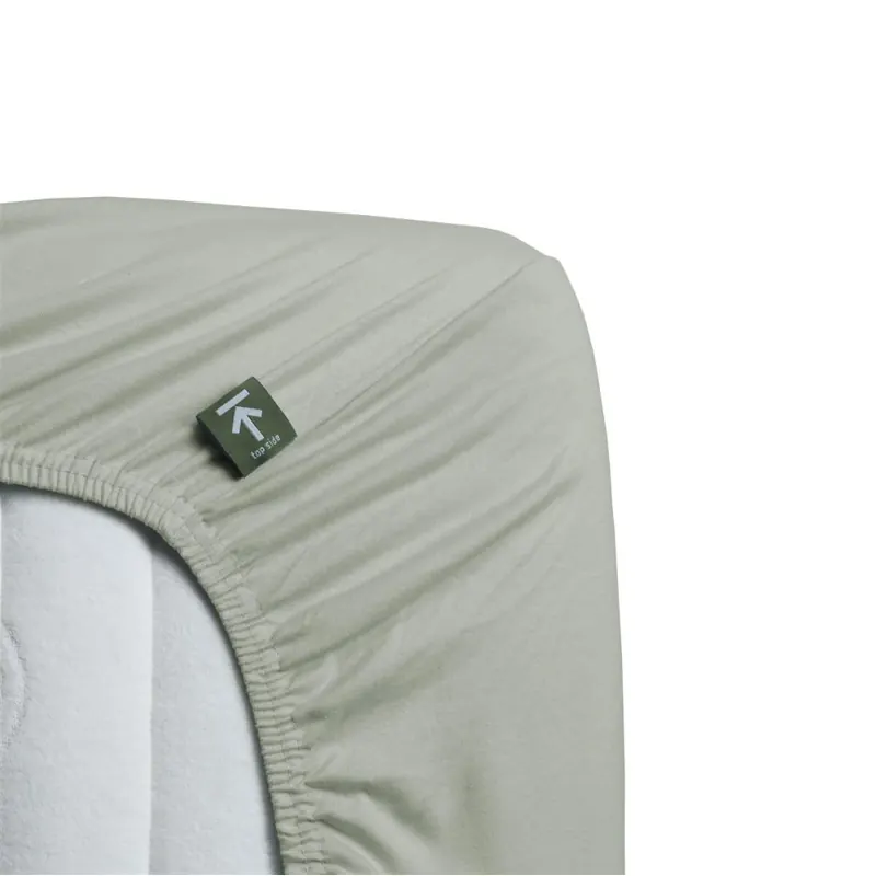 Beddinghouse Jersey Spannbettlaken HL_Grey Green_UV_UV_180x200/220 /220 cm, Pocket pth: 40 cm 1 180 x 200 Grau