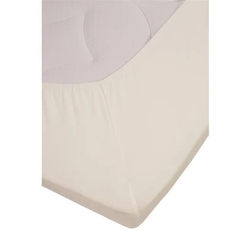 Beddinghouse Jersey Spannbettlaken Stretch TD_Off-white_UV_UV_100x200/220 /220 cm, Pocket pth: 25 cm 1 Topper- 100 x 200