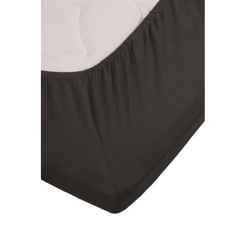 Beddinghouse Jersey Spannbettlaken Stretch TDS_Anthracite_UV_UV_160x200/220 /220 cm, Pocket pth: 25 cm, Split: 85 cm 1