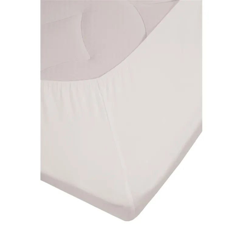 Beddinghouse Jersey Spannbettlaken Stretch TDS_White_UV_UV_160x200/220 /220 cm, Pocket pth: 25 cm, Split: 85 cm 1