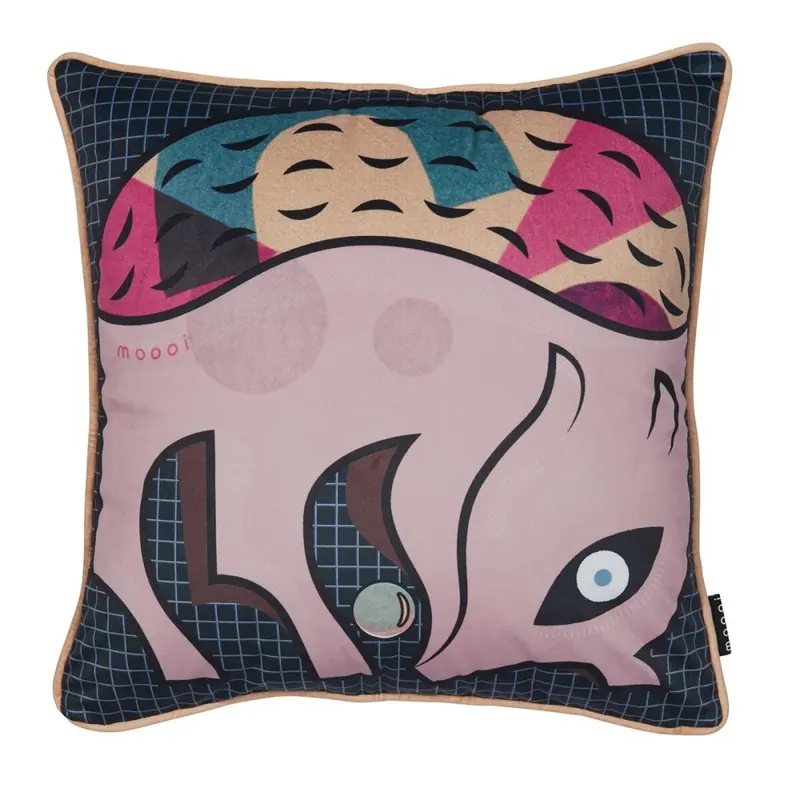 Beddinghouse Kissen ko Armoured Boar Cushion_Multi_UV_UV_50x50 / " 1 Zier 50x50 cm, 20x20 bunt