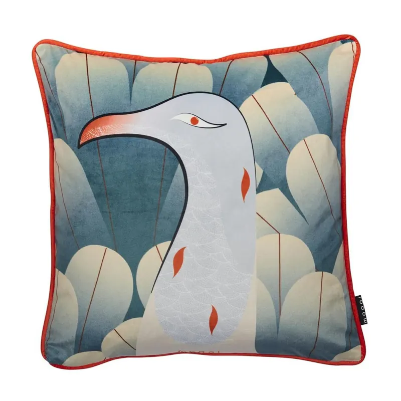 Beddinghouse Kissen ko Calligraphy Bird Cushion_Multi_UV_UV_50x50 / " 1 Zier 50x50 cm, 20x20 bunt