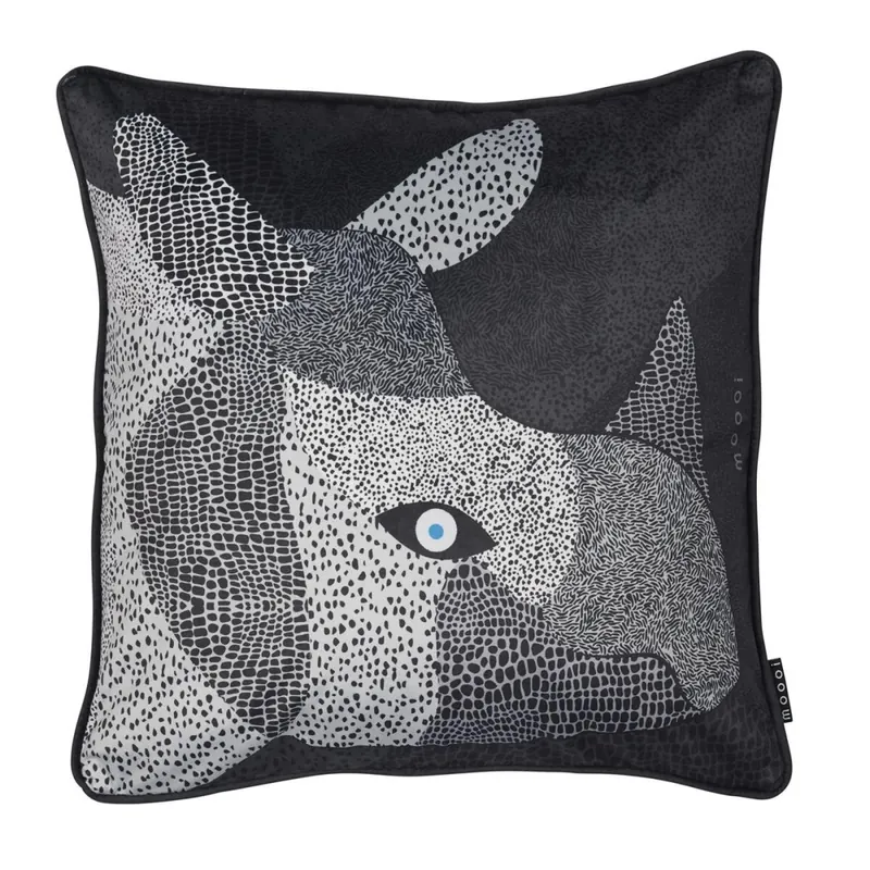 Beddinghouse Kissen ko MO Dwarf Rhino Cushion_Black_UV_UV_50x50 / " 1 Zier 50x50 cm, 20x20 bunt