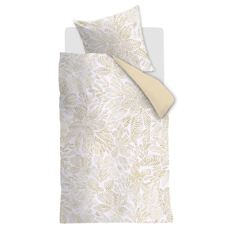 Beddinghouse Mako Satin Bettwäsche Indy al 135 cm x 200 cm natur