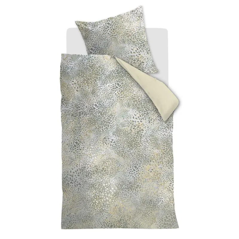 Beddinghouse Mako Satin Bettwäsche Sia Green 155 cm x 220 cm grün