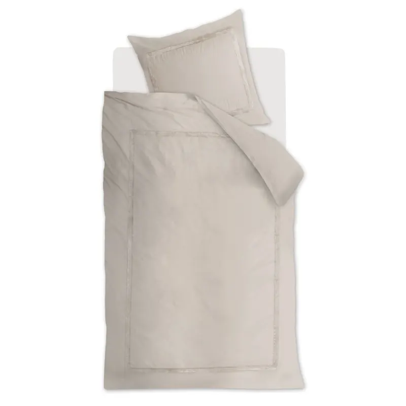 Beddinghouse Perkal Bettwäsche Vashti Sand Sand 155 cm x 220 cm natur