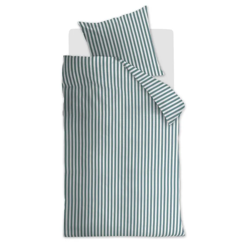 Beddinghouse Seersucker Bettwäsche Veya Green 155 cm x 220 cm grün
