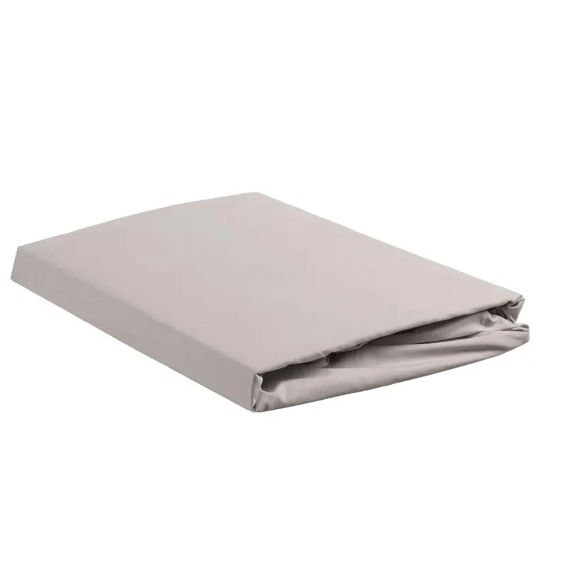 Beddinghouse Spannbettlaken Percale Cotton HL_Light Grey_UV_UV_180x220 , Pocket pth: 40 cm 1 180 x 220 cm Grau
