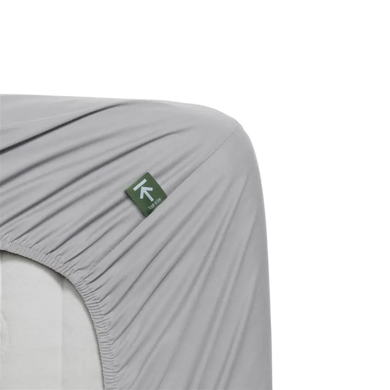 Beddinghouse Spannbettlaken Percale Cotton TDS_Light Grey_UV_UV_180x220 , Pocket pth: 25 cm, Split: 85 cm 1 Splittopper
