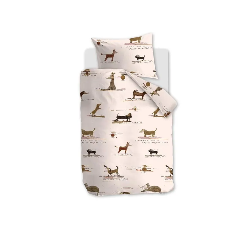 Beddinghouse x Hanneke de Jager Bettwäsche KIDS Hot Dogs Pink 100x135 rosa