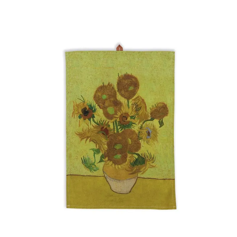 Beddinghouse x Van Gogh Museum Baumwolle Heimtextilie Sunflower Geschirrtuch - reine 1 Geschirrtuch 50 x 70 cm gelb