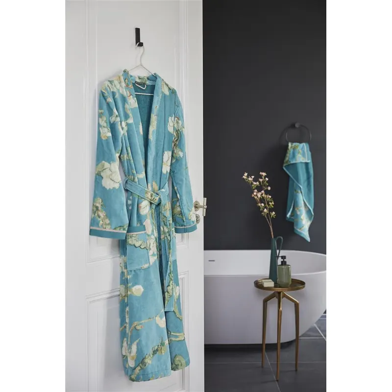 Beddinghouse x Van Gogh Museum Heimtextilie Ba mantel Blossom Bathrobe_Blue_UV_UV_XXL XXL 1 Ba mantel cm x cm blau
