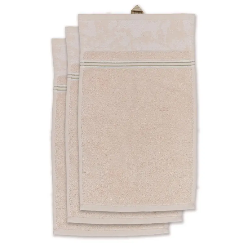 Beddinghouse x Van Gogh Museum Heimtextilie Gästetuch Fleurir Towel Off-white Set a 3 Stk 30x50 weiß