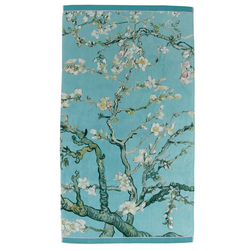 Beddinghouse x Van Gogh Museum Heimtextilie Strandlaken Beach Blossom_Blue_UV_UV_100x180 1 Strandlaken 100 cm x 180 cm