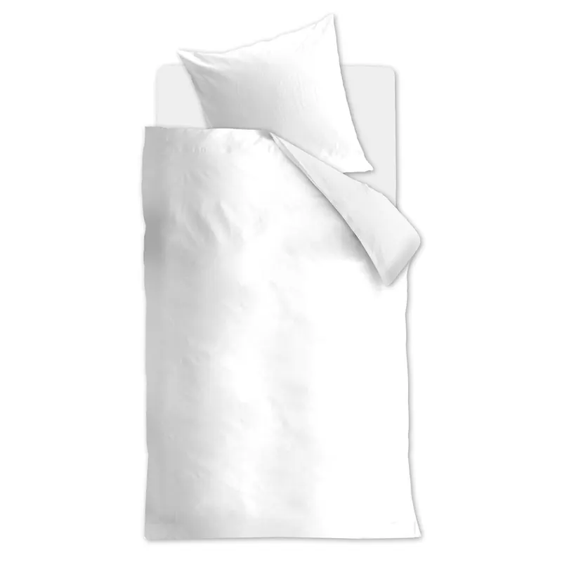 Beddinhouse Bettwäsche 100% Organic cotton, / , 144TC Organic Basic White + 1x 1 , 1 30x30, 76x68 weiß