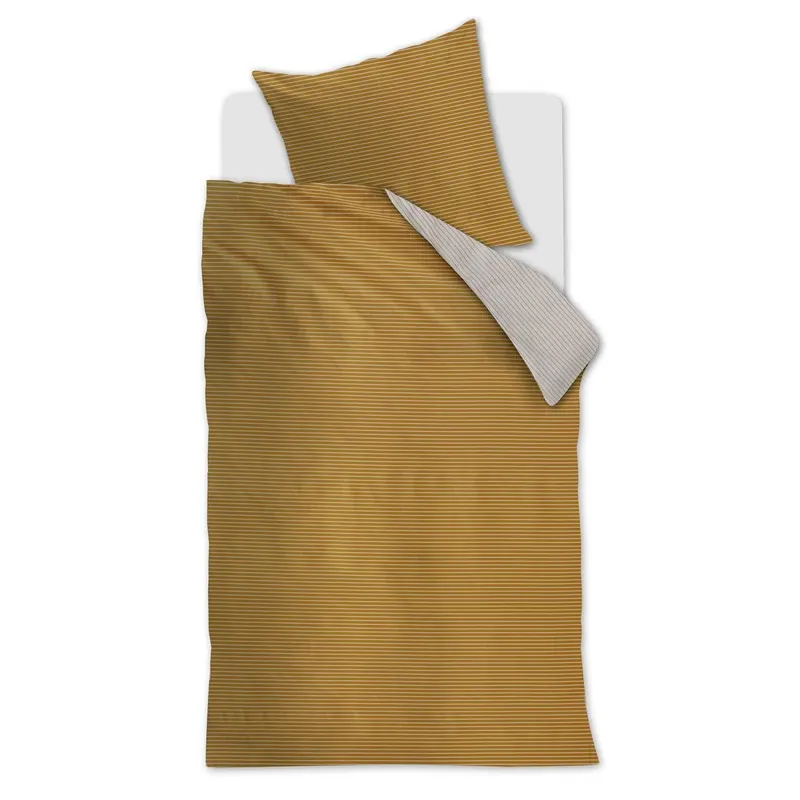 Beddinhouse Bettwäsche Impact Ochre + 1x 1 , 1 Ocker 135x200, 135 x 200 cm