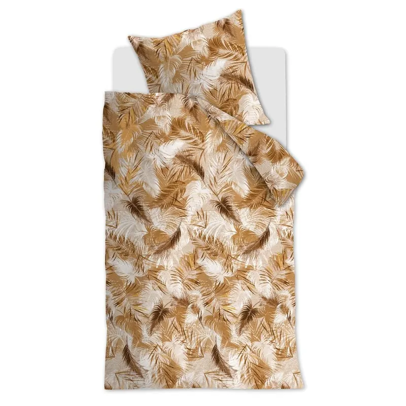 Beddinhouse Bettwäsche Renforcé Easy Breezy Ochre + 1x 1 , 1 Ocker 135x200, 135 x 200 cm gelb