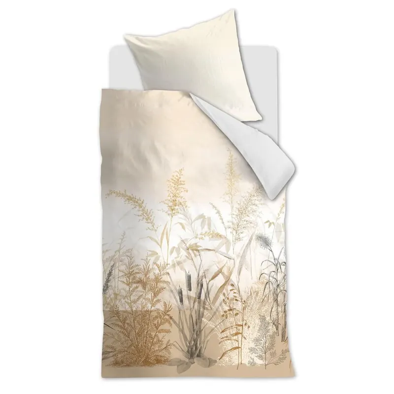 Beddinhouse Bettwäsche Renforcé Florine Sand + 1x 1 , 1 Sand 155x220, 155 x 220 cm natur
