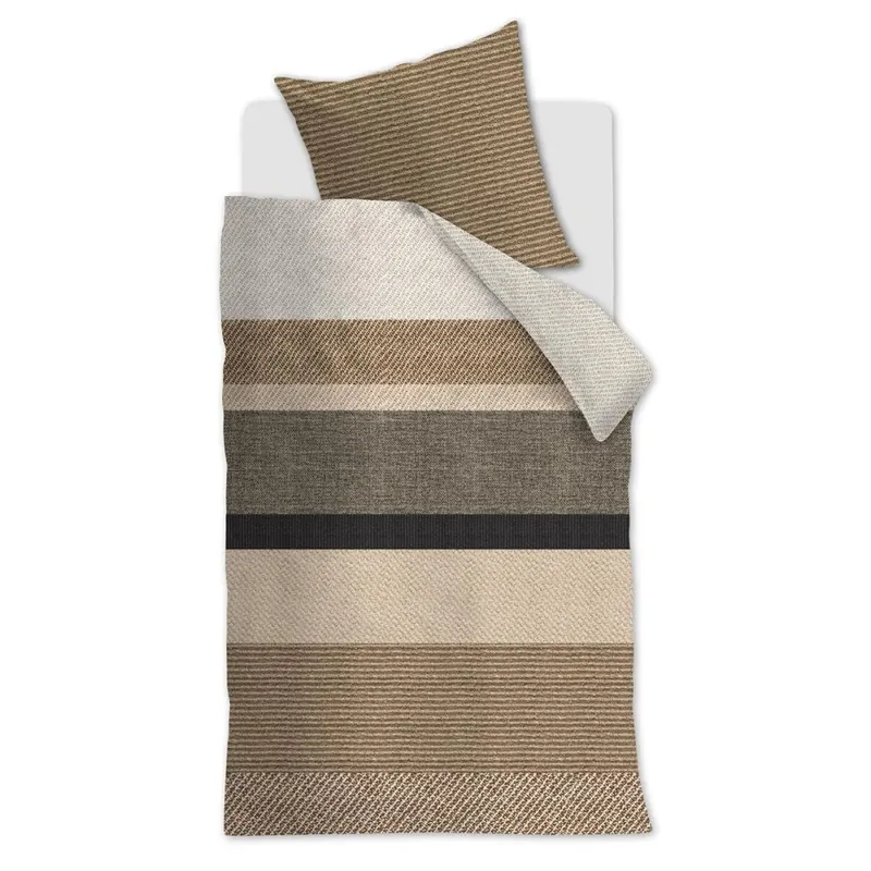 Beddinhouse Bettwäsche Renforcé Jacco Sand + 1x 1 , 1 Sand 155x220, 155 x 220 cm