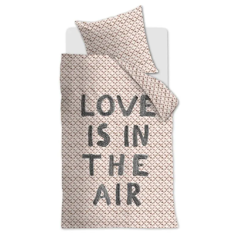 Beddinhouse Bettwäsche Renforcé Love Is Black White + 1x 1 , 1 Schwarz Weiß 155x220, 155 x 220 cm