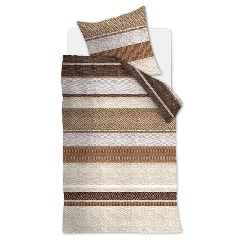 Beddinhouse Bettwäsche Renforcé Theodore Natural + 1x 1 , 1 Natur 155x220, 155 x 220 cm