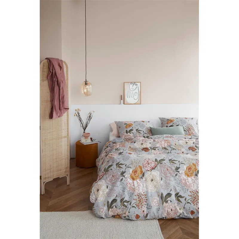 Beddinhouse Bettwäsche Renforcé Very Flowery Grey + 1x 1 , 1 Grau 135x200, 135 x 200 cm