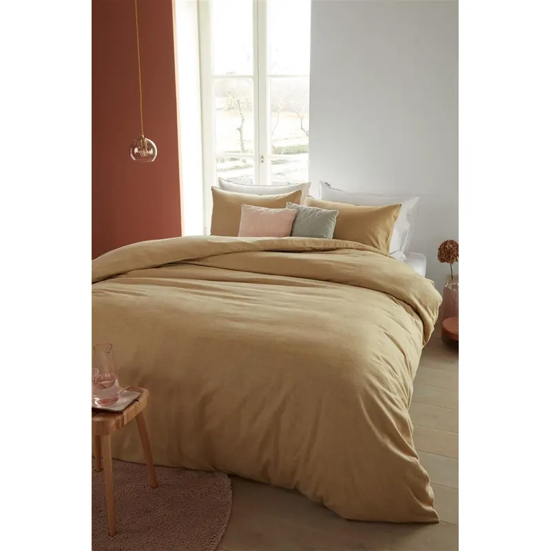 Beddinhouse Biber Bettwäsche Frost Gold + 1x 1 , 1 Gold 155 cm x 220 cm goldfarben