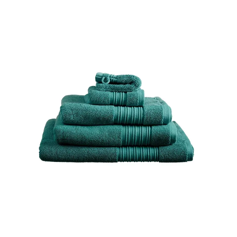 Beddinhouse Handtuch Baumwoll-Frottee Frotteeware Sheer Dark Green Set A 3 set van 3 Dunkel 50x100, 50 x 100 cm grün
