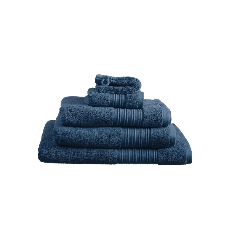 Beddinhouse Heimtextilie Baumwoll-Frottee Frotteeware Sheer Dark Blue Set A 3 set van 3 Gästetuch Dunkel 30x50, 30 x 50