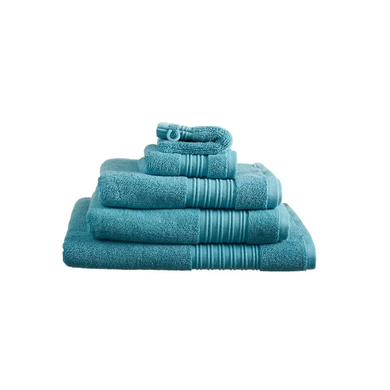Beddinhouse Heimtextilie Baumwoll-Frottee Frotteeware Sheer Petrol Set A 3 set van 3 Gästetuch Petrol 30x50, 30 x 50 cm