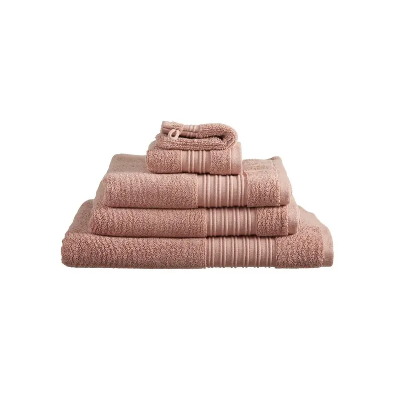 Beddinhouse Heimtextilie Baumwoll-Frottee Frotteeware Sheer Terra Set A 3 set van 3 Gästetuch Terrakotta 30x50, 30 x 50