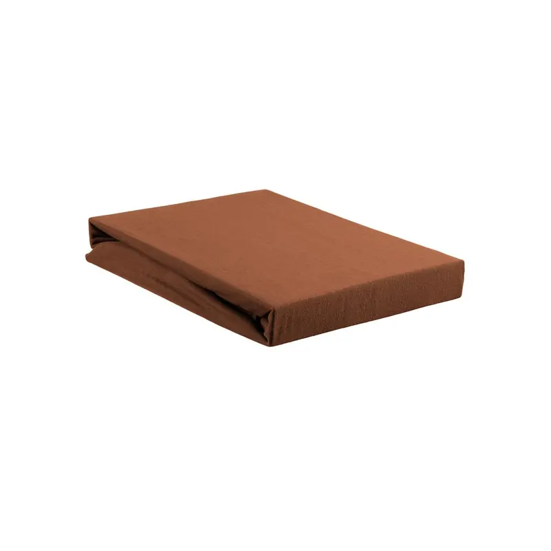 Beddinhouse Jersey Spannbettlaken , Baumwolle 160 Hl Terra 80/ /220 80/ /220 cm Steghöhe: 30 cm 1 Terrakotta 90x200, 90