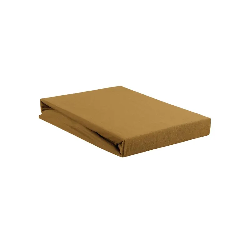 Beddinhouse Jersey Spannbettlaken , Baumwolle 160 Tds Yellow /220 /220 cm Steghöhe: 10 cm 1 Splittopper- 180x200, 180 x
