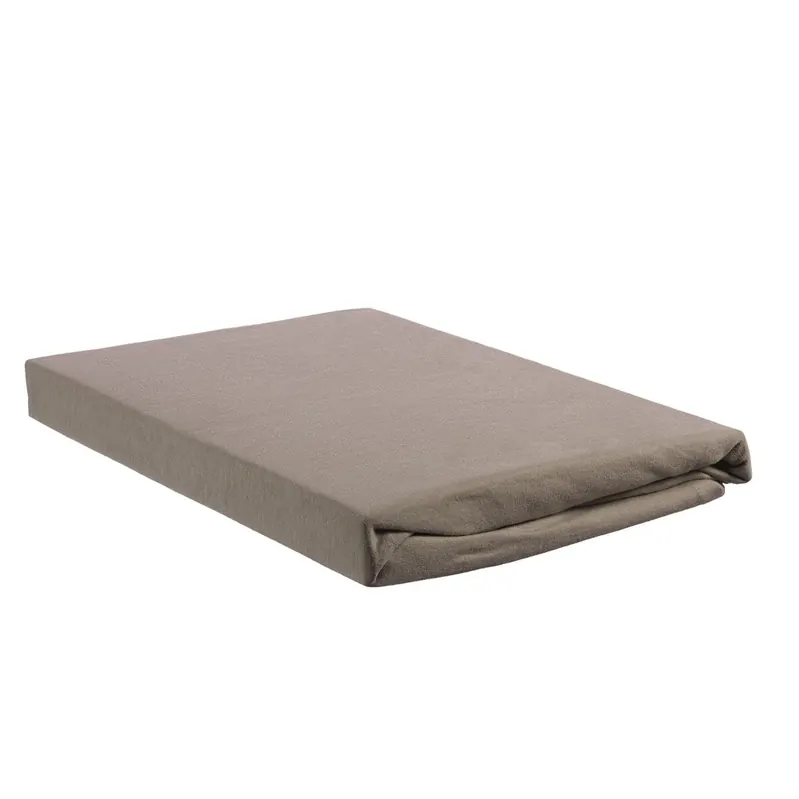 Beddinhouse Jersey Spannbettlaken , Baumwolle Tds Taupe /220 Cm Hh: 10 Cm /220 cm Steghöhe: 10 cm 1 Splittopper- Taupe