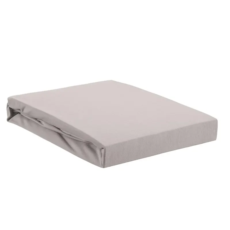 Beddinhouse Jersey Spannbettlaken -Elasthan Lycra Tds Light Grey /220 Cm Hh: 10 Cm /220 cm Steghöhe: 10 cm 1
