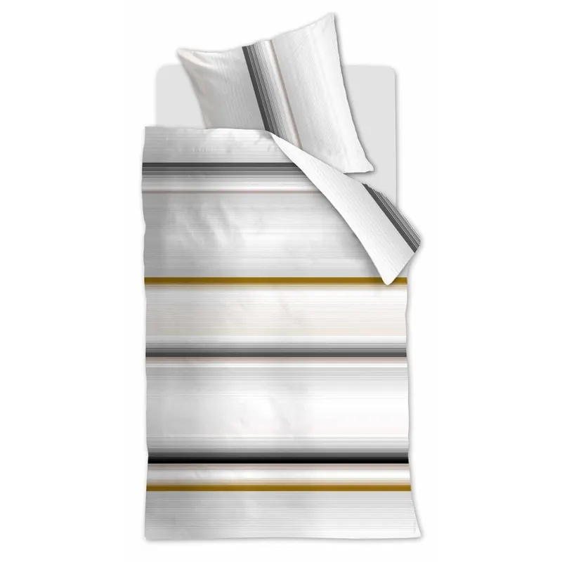Beddinhouse Kissenbezug Renforcé Lune Grey 1 40x80, 40 x 80 cm Grau