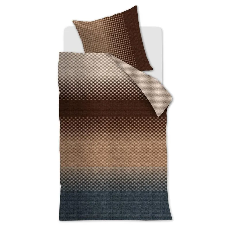 Beddinhouse Mako-Satin Bettwäsche Duco Red + 1x 1 , 1 Rot 135x200, 135 x 200 cm