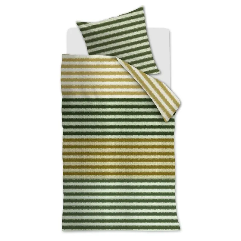 Beddinhouse Mako-Satin Bettwäsche Misha Green + 1x 1 , 1 155x220, 155 x 220 cm grün