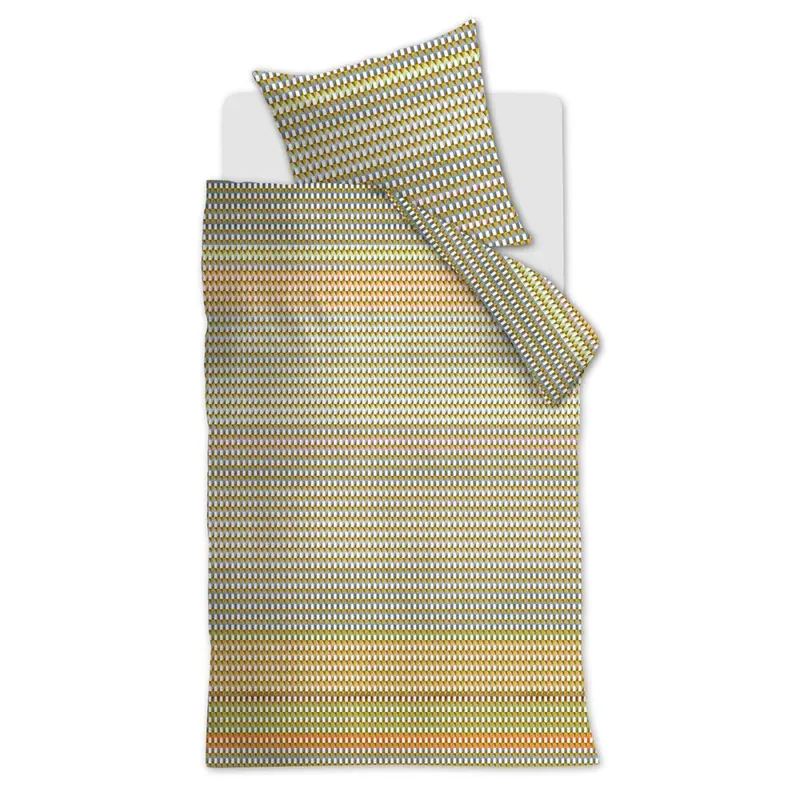 Beddinhouse Mako-Satin Bettwäsche Rhythm Multi + 1x 1 , 1 Multi 155x220, 155 x 220 cm bunt