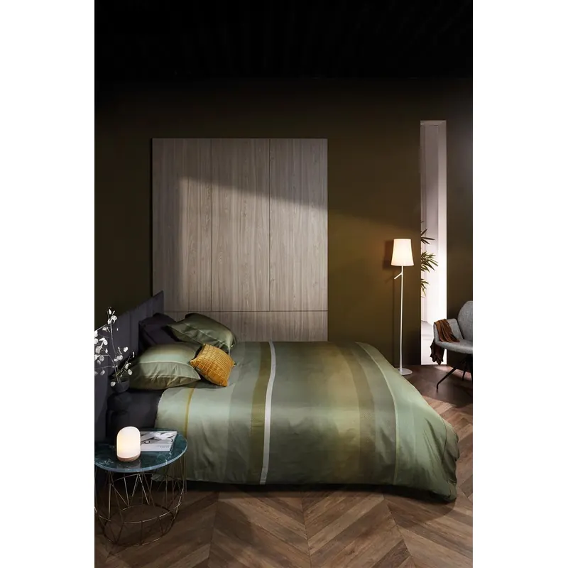 Beddinhouse Mako-Satin Bettwäsche Stillness Green + 1x 1 , 1 Grün 135x200, 135 x 200 cm