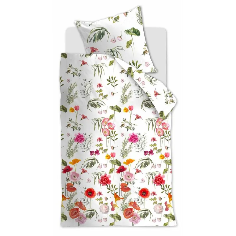 Beddinhouse Mako-Satin Kissenbezug Corn Poppy Red 1 40x80, 40 x 80 cm rot