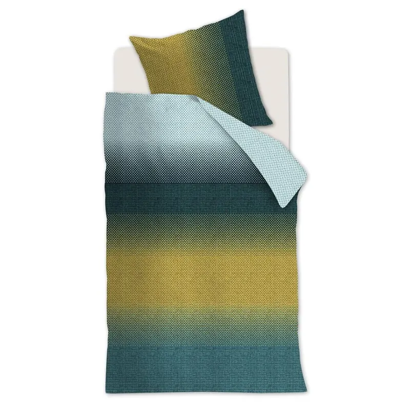 Beddinhouse Mako-Satin Kissenbezug Duco Green 1 80x80, 80 x 80 cm grün