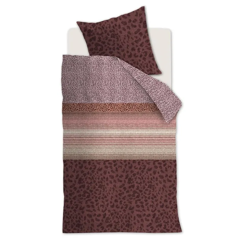 Beddinhouse Mako-Satin Kissenbezug Feis Red 1 80x80, 80 x 80 cm rot