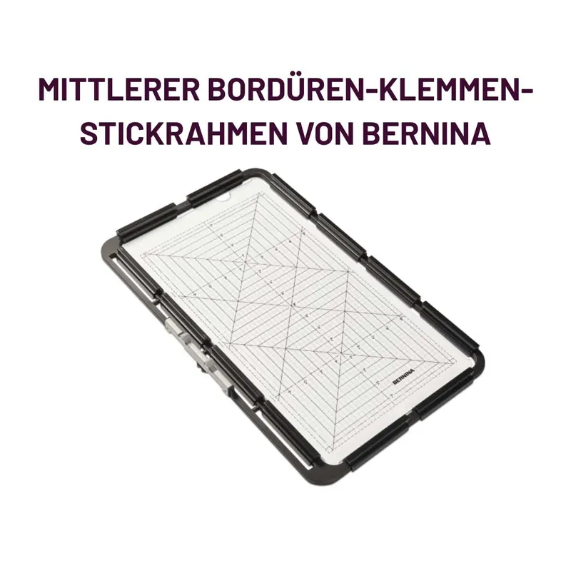 BERNINA Bordüren-Klemmen-Stickrahmen, medium, 21,5 x 40,5 cm