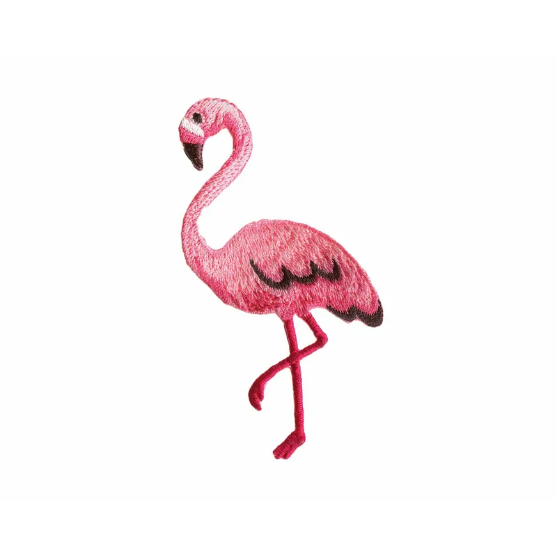 Bestickte Applikation FLAMINGO, pink, Prym