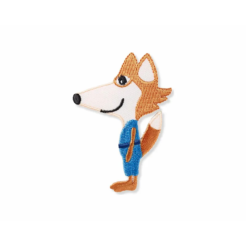 Bestickte Applikation HERR FUCHS mit Anzug, Prym