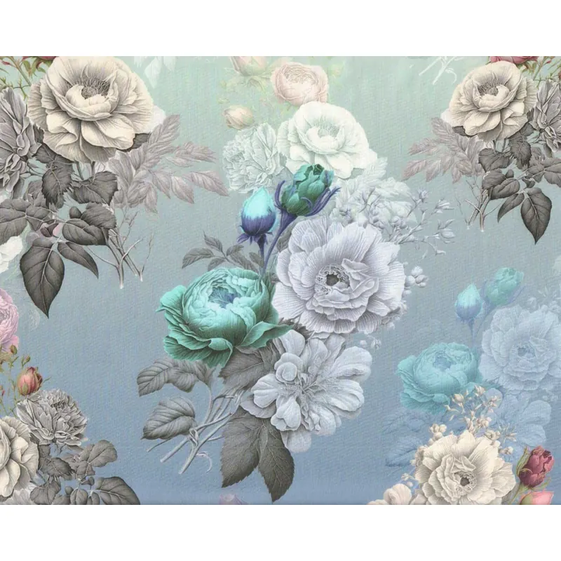 Bio-Baumwollstoff SECRET GARDEN, Rosen, C. Pauli