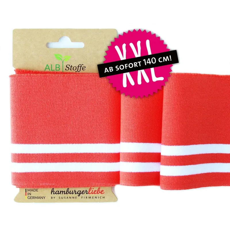 Bio-Bündchen CUFF ME BOLD, orange, Hamburger Liebe