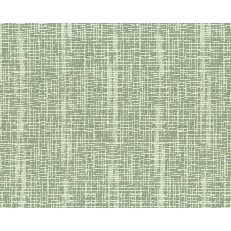Bio-Patchworkstoff STITCH CHECK, Strichel-Raster, kräftiges lindgrün-gebrochenes weiß, Jane Makower