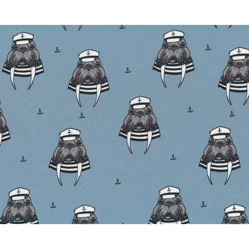 Bio-Sweatstoff CAPTAIN WALRUS, hellblau